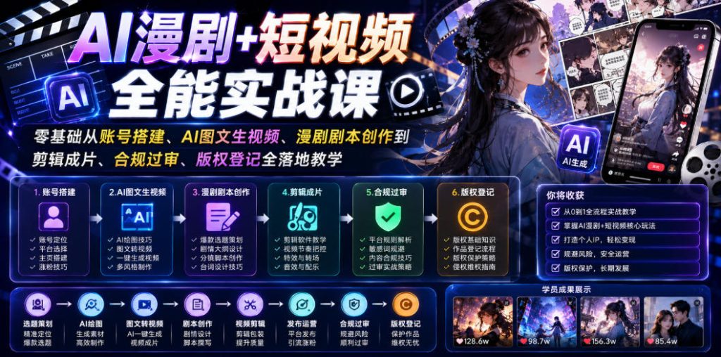 C导《AI漫剧短视频全能实战课》-思维日记