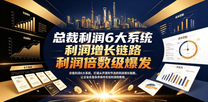 微观学社《总裁利润6大系统》-思维日记